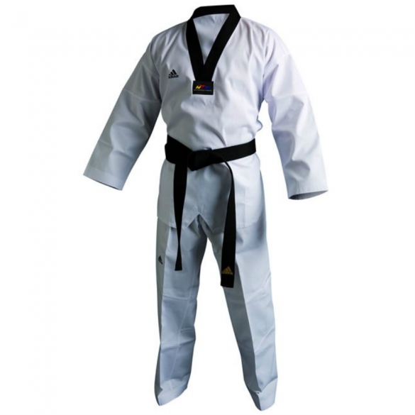 Adidas taekwondopak club zwarte revers ADITCB01B
